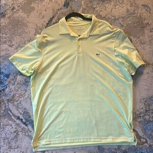 Vineyard Vines Light Yellow Polo Shirt